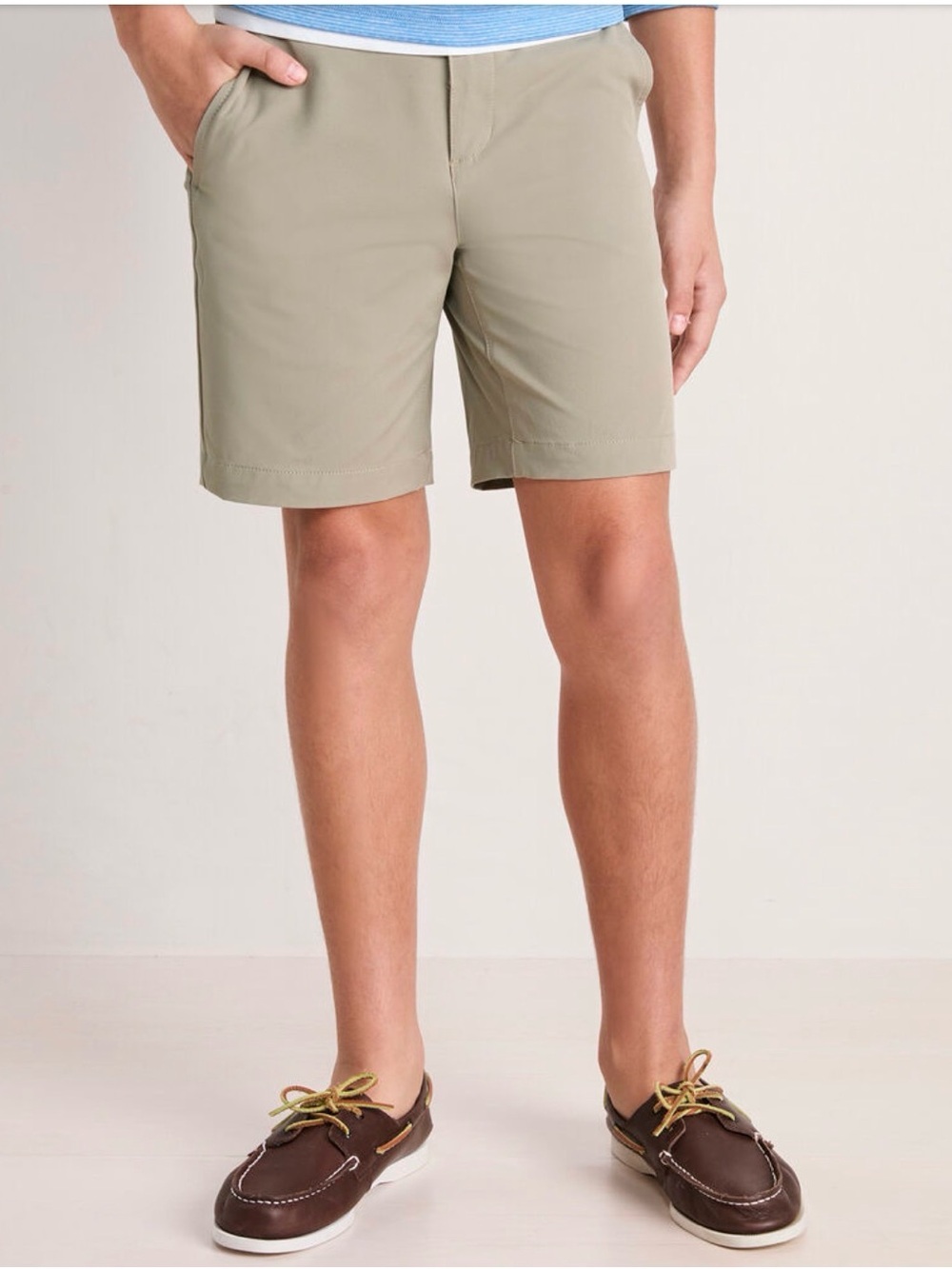 Vineyard Vines Boys Performance Tan Shorts